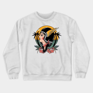 motor girl Crewneck Sweatshirt